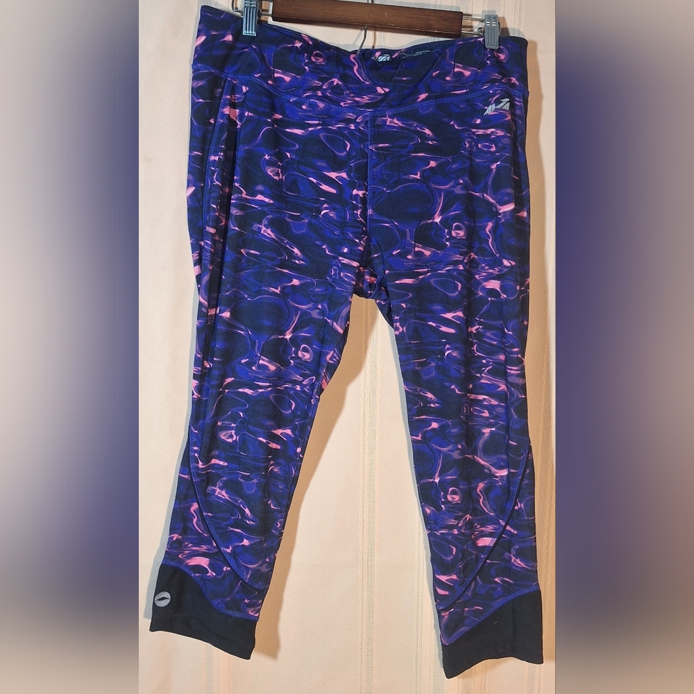 AVIA Blue and Pink Patterned Leggings